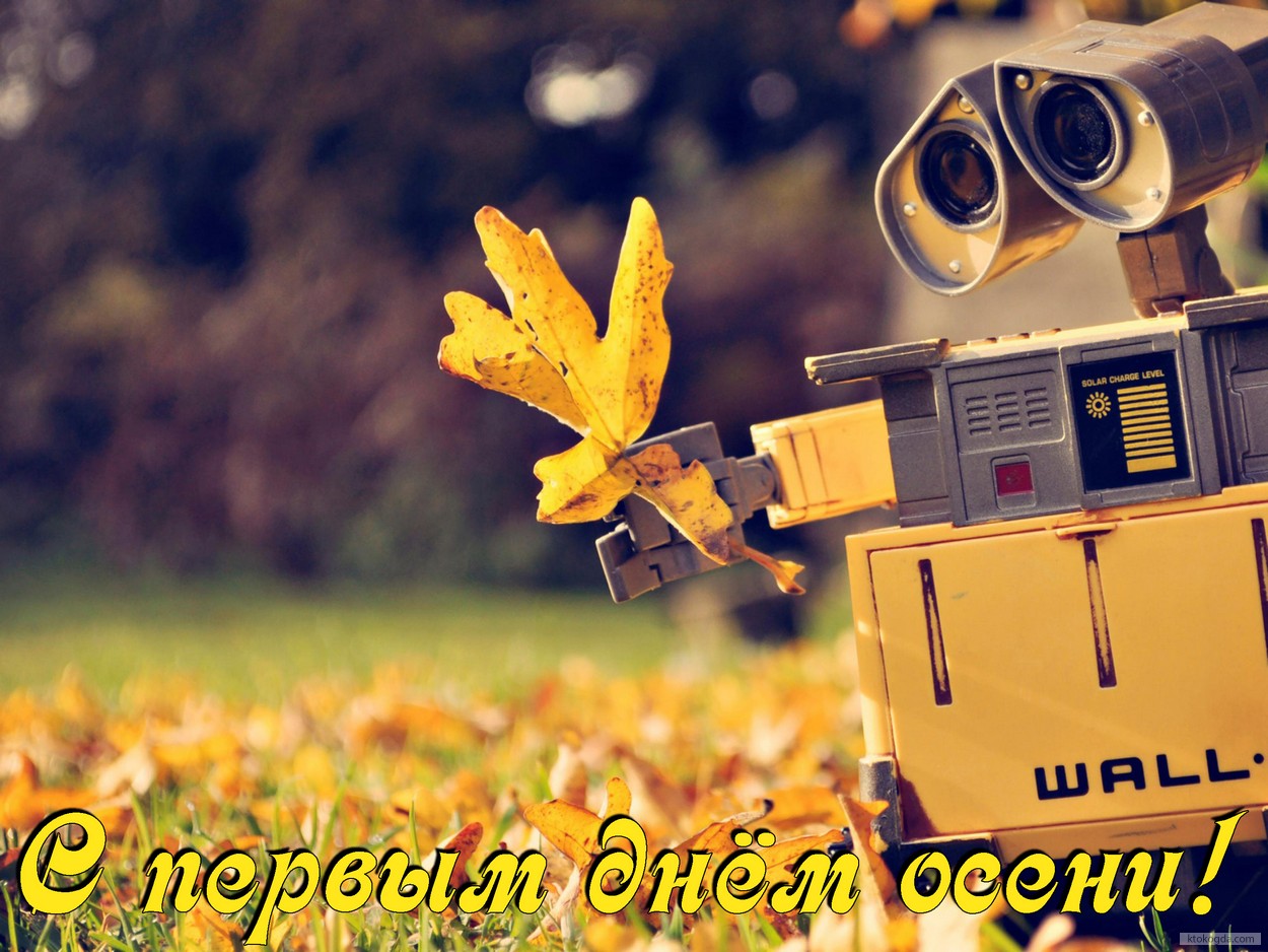 Открытка с первым днём осени, Валли