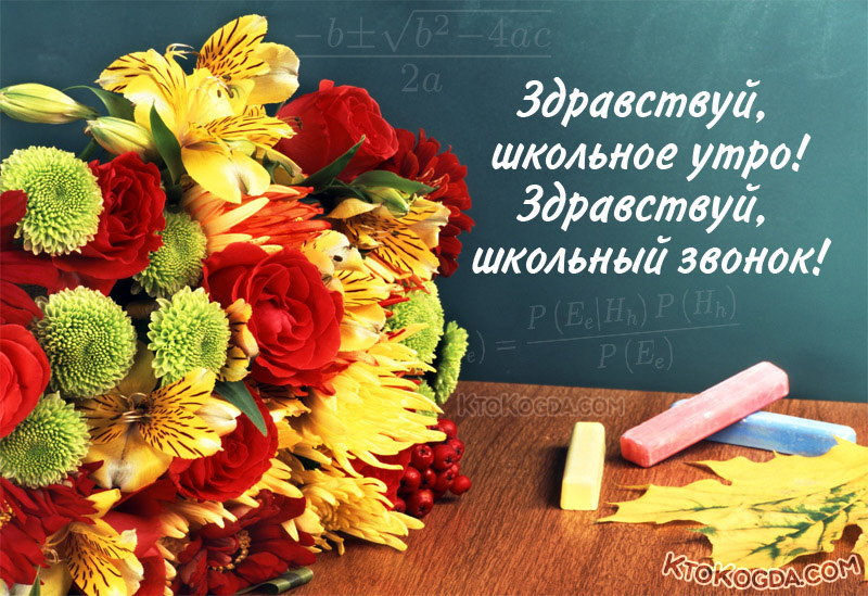 Здравствуй, школьное утро