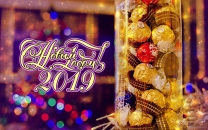 Конфеты и гирлянды 2019